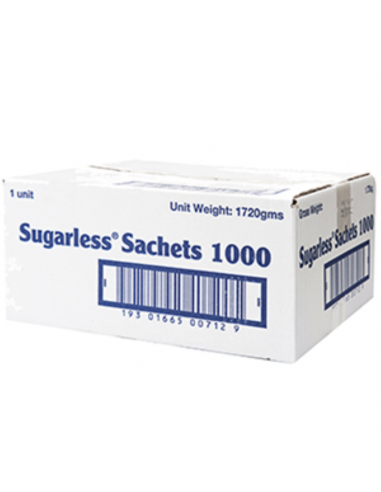 Sugarless Sweetener Sachets 1000 Pack x 1