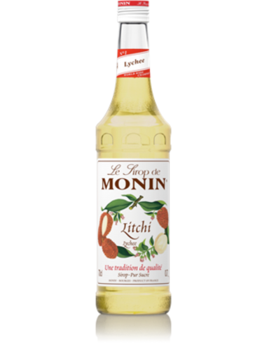 Monin シロップ ライチ 700ml ボトル