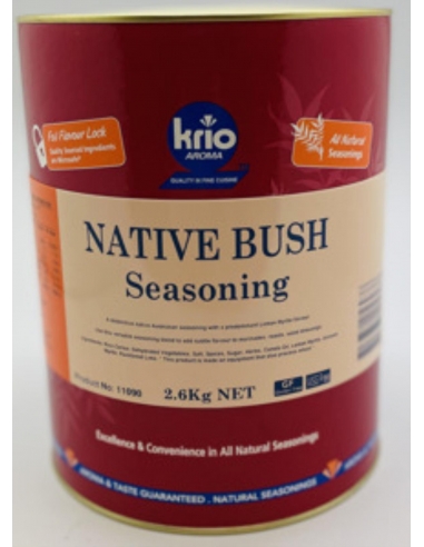 Krio Krush Assaisonnement Native Bush Gluten & Msg Free 2.6 Kg Tin
