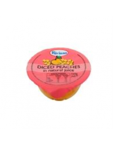 Riviana Peaches Diced Cups In Natural Juice 12 X 120gr Tray