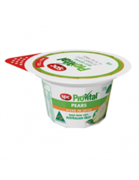Spc Provital Snackpakket Pears In natuurlijke sappen 24 x 120 gram karton