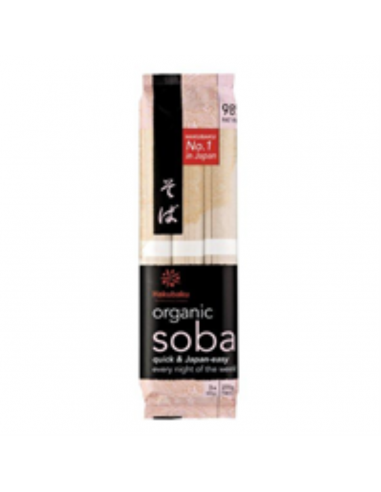 Hakubaku Noedels Soba Organic 270 gr Verpakking