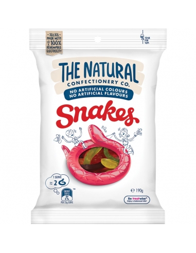 El Natural Confectionery Company Snakes 190g x 12