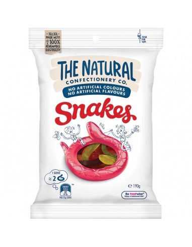 The Natural Confectionery Company Snakes 190g x 12