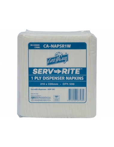 Serv-Rite Dispenser Napkins 210 x 330 mm x 3000