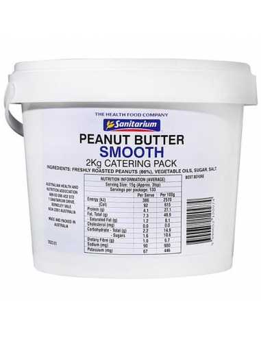 Sanitarium Health Food Company Peanut Butter Smooth 2kg x 1
