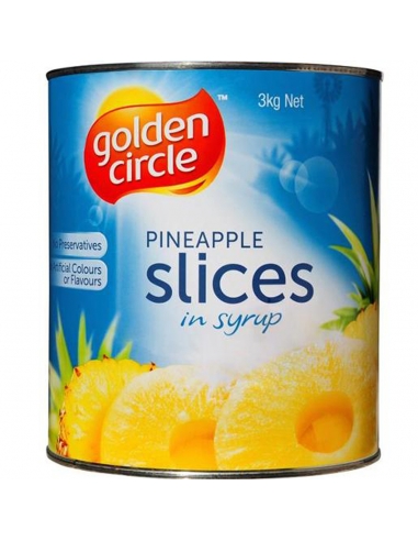 Golden Circle Pineapple In Syrup Sliced 3kg x 1