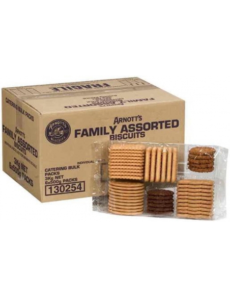 Arnotts Biscuits Family Assorted Bulk 3kg x 1