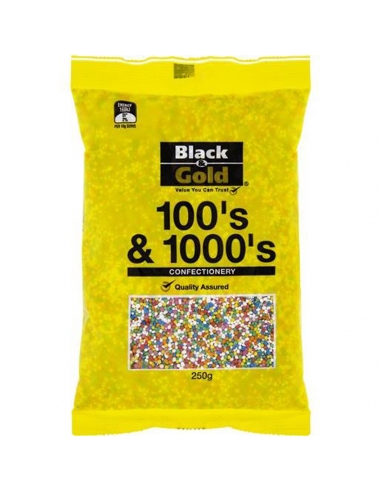 Black & Gold 100s e 1000s Confectionery 250gm