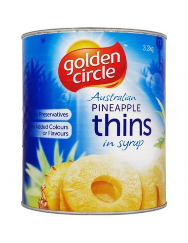 Golden Circle Sliced Pineapple Thins 3.2kg x 1