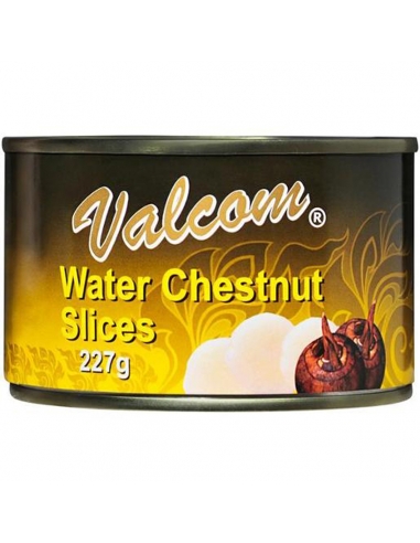 Valcom Sliced Water Chestnuts 227gm x 1