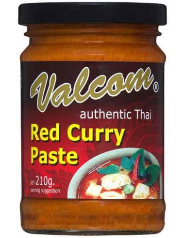 Valcom Red Curry Paste 210gm x 1