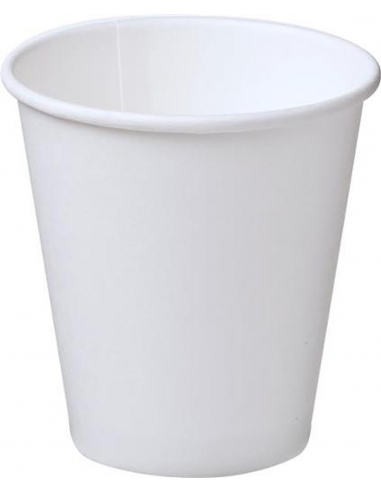 Cast Away Single Wall White Papier Tasse 280ml 50s