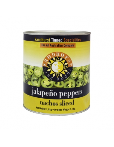 Sandhurst Sliced Jalapeno Peppers 2.5kg x 1