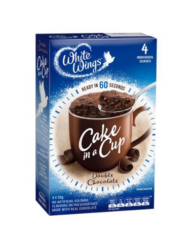 White Wings Double Chocolate Cake In A Cup 4 Pack 220gm x 1