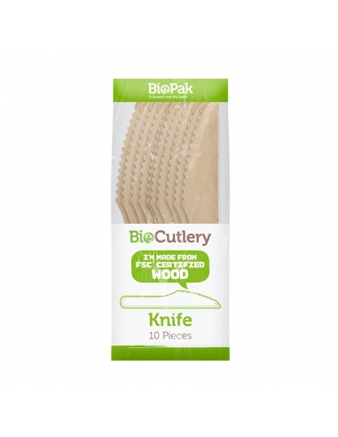 Biopak Wood Knife x 10