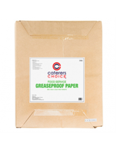 Caterers Choice Papel Greaseproof Medio 400x330mm Hojas 800 Pack Ream