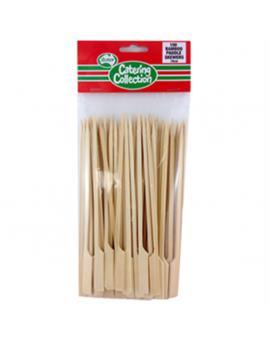 Alpen Bamboo Skewers Paddle 18cm (7 ) 100 Packet