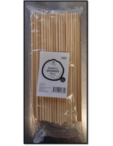Caterers Choice Bamboo Skewers 15cm 100 Pack Packet