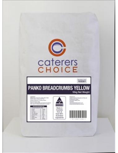 Caterers Choice Breadcrumbs Panko Japanese Yellow 10 Kg x 1