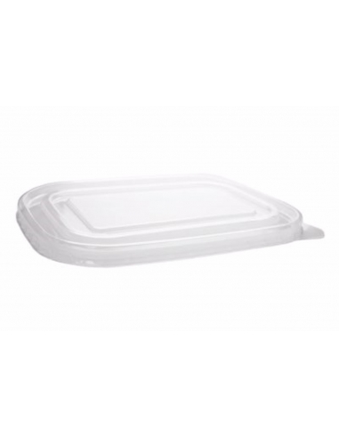 Beta Eco Lids To Suit 500ml Food Tub Clear Pet 50 Pack Sleeve