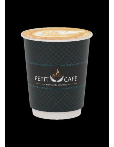 Petit Cafe 12oz Tall Double Wall Metro Cups 500s x 1