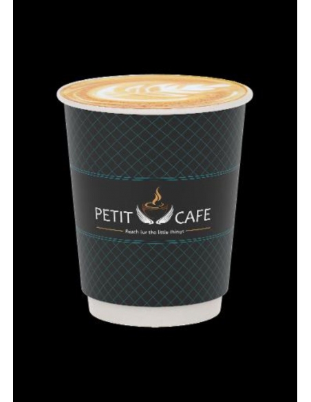 Petit Cafe 12oz Tall Doppelwand U-Bahn Tassen 500s x 1
