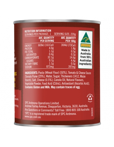 Spc Ardmona Puszka spaghetti 3 kg