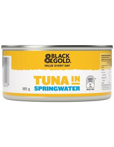 Black & Gold Ślimaki z tuńczyka w wodzie źródlanej 185 g x 24