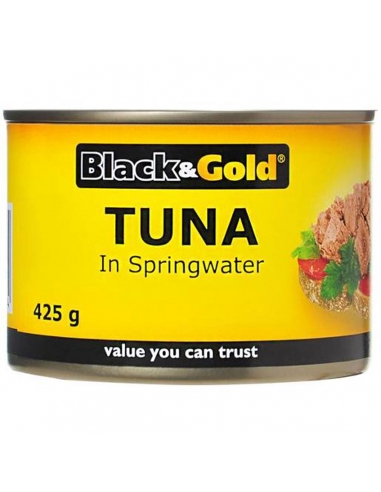 Black & Gold Tuna Chunks In Springwater 425g x 1