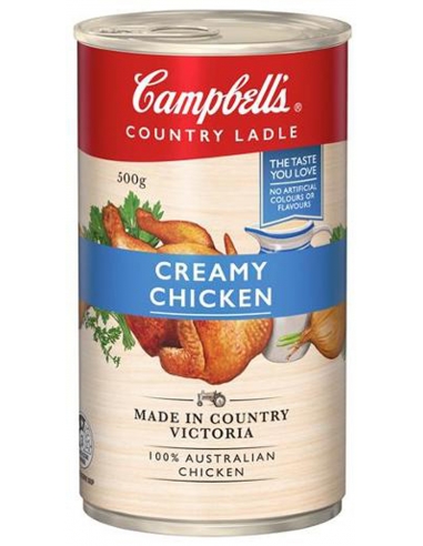 Campbell Soups Country Ladle Creamy Chicken Soup 500gm x 1