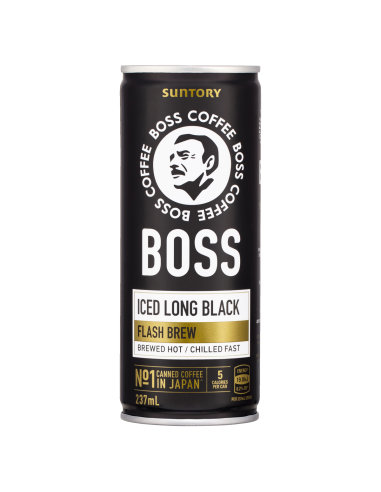 Boss Coffee Lang Zwart 237 ml blik x 12