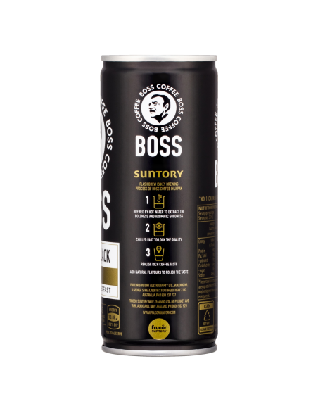 Boss Coffee Long Black 237ml Can x 12