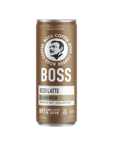 Boss Coffee Latte 237ml Can 12