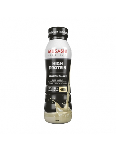 Musashi High Protein Shake Vanilla Milkshake 375ml x 6