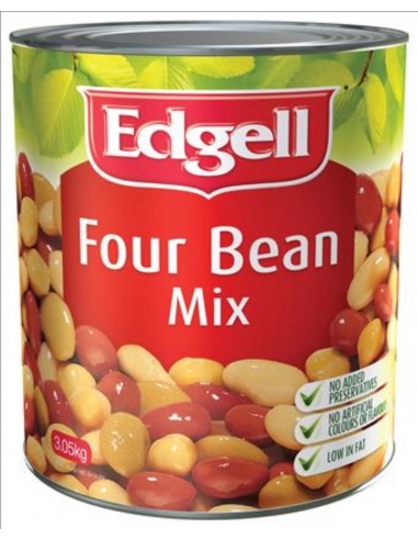 Edgell Bean Mix Four 3.05 Kg Can