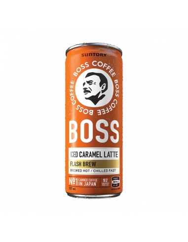 Boss Coffee Iced Caramel Latte 237ml x 12