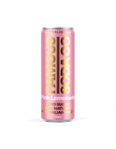 Berühmte Soda Pink Limonadendose 330 ml x 12