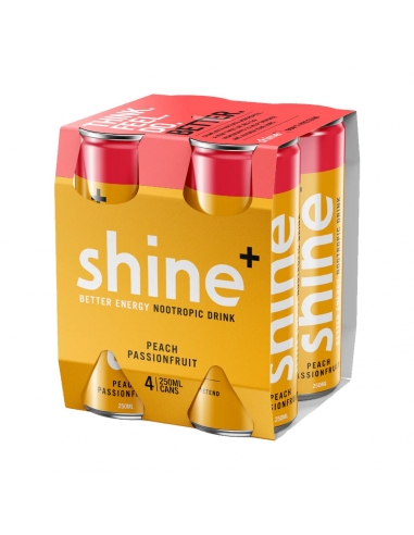 Shine ピーチパッションフルーツ 250ml 4パック×4