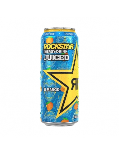 Rockstar ジュースエルマンゴー缶 500ml×12本