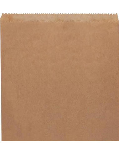 Cast Away Bolsa plana de papel marrón Piso 250 por 165 mm x 500