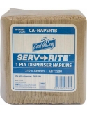 Cast Away Dispenser Brown Servrite Napkin 1ply 500 Pack x 1
