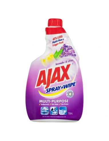 Ajax Spray n'Wipe Lavande and Citrus Refill 750ml