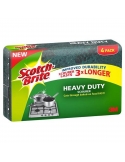 Scotchbrite Heavy Duty Thick Scourer 4 Pack x 1