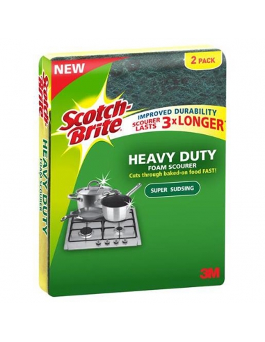 Scotchbrite Heavy Duty Thick Scourer 2 Packx 6