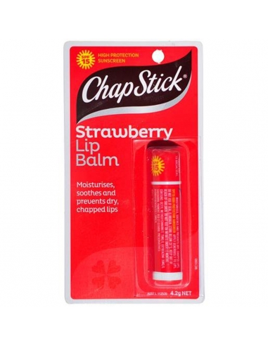Chapstick Lipconditioner Aardbei Spf 15+ Blisterverpakking 4,2 g