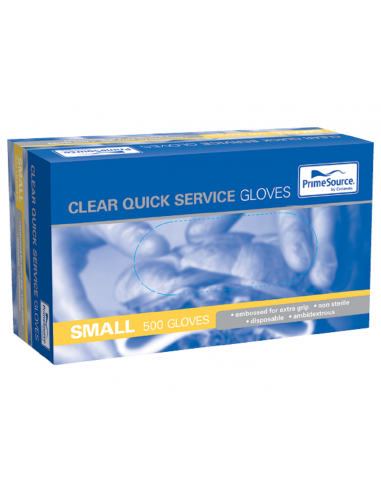 Castaway Small Clear Gloves 500 Pack x 1