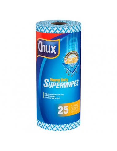 Chux Heavy Duty Superwipe Roll 25 Pack x 1