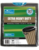 Cast Away Garbage Bags Heavy Duty Easy-pick Black 72-8l 50 Pack x 1