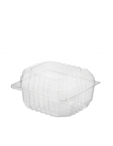 Cast Away Foam Clam Burger Clear Small 110 by 100 by 65 mm (Ebyternal) 100 by 90 by 65 mm (Internal) x 250